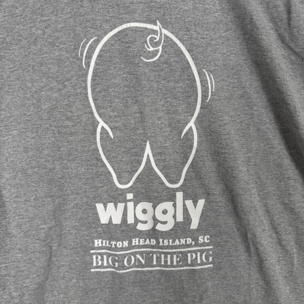 Piggly Wiggly T-Shirt Adult Medium Gray Excellent Hilton Head‎ SC - Picture 4 of 8